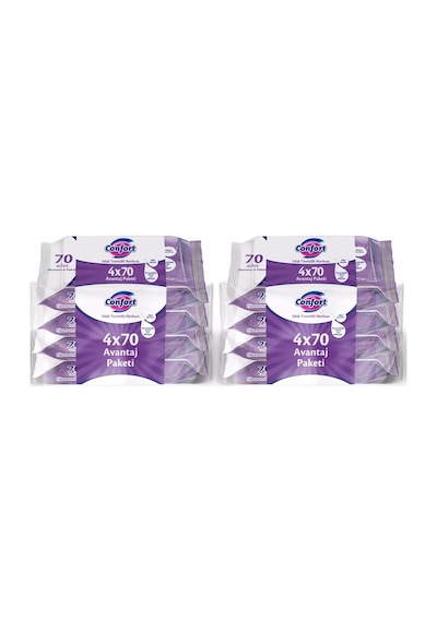 Confort Islak Temizlik Havlusu Mendili Avantaj Paket 4x70 2 Paket
