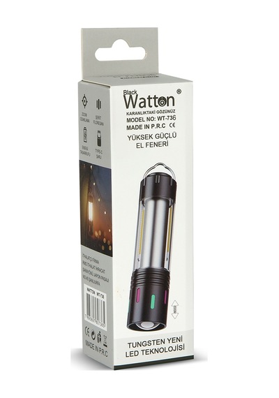Tg Led Şarjlı Kamp Lambası Ortam Odak Aydınlatma Wt-736 Çok Renkli