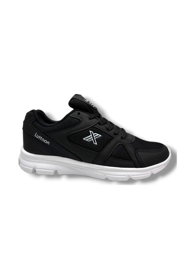 Luttoon 251-26 Anorak Deri Anatomik Sneaker Siyah Beyaz 36-39