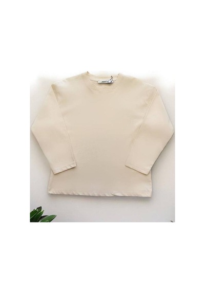 Jack Lions Çocuk Pamuklu Basic İnce Uzun Kollu T-shirt-14619 Bej