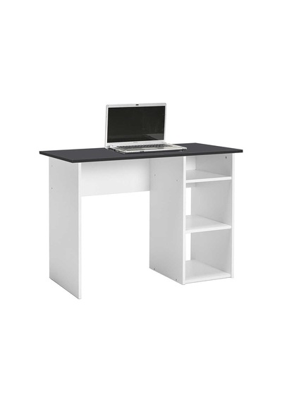 Vera 3 Raflı Çalışma Masası-beyaz-antrasit 101x75x45 Cm Gxyxd