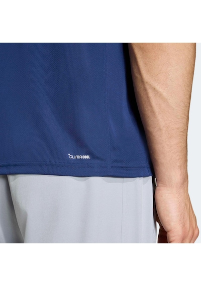 Adidas Workout Essentials Erkek Mavi Polo Tişört Kd5437