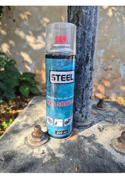 Steel Pas Sökücü Sprey 200 Ml - Temizleyici, Yağlayıcı Ve Koruyucu 1 adet