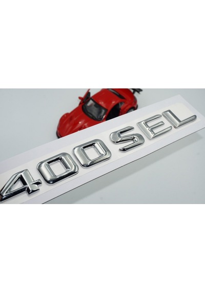 400 SEL Bagaj Krom Metal 3M 3D Yazı Logo
