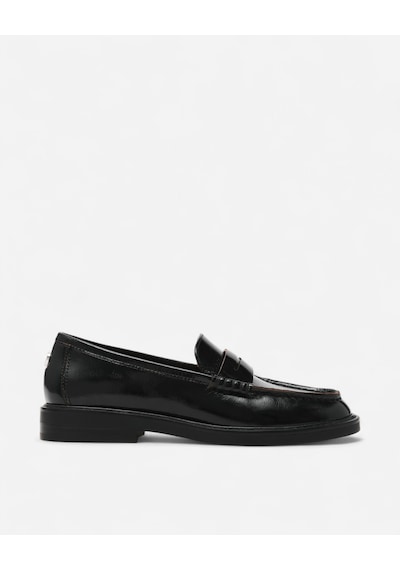 Steve Madden Adıson Black Leat Kadın Siyah Loafer Adıson