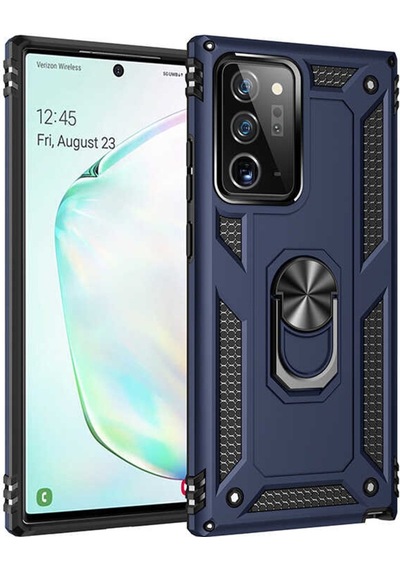 Galaxy Note 20 Ultra Kılıf Zore Vega Yüzüklü Standlı Zırh Kılıf