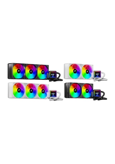 Tr360 Argb Beyaz Renk Isı Dereceli İşlemci Sıvı Soğutucu Fanı 360 MM