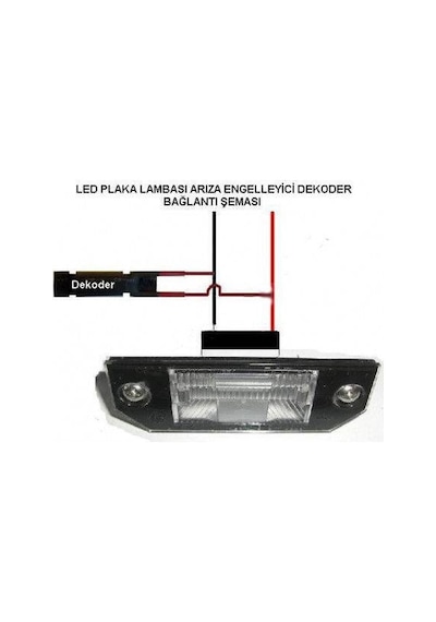 Volkswagen Golf Mk6 T10 Plaka Led Lambası ve Canbus Modülü