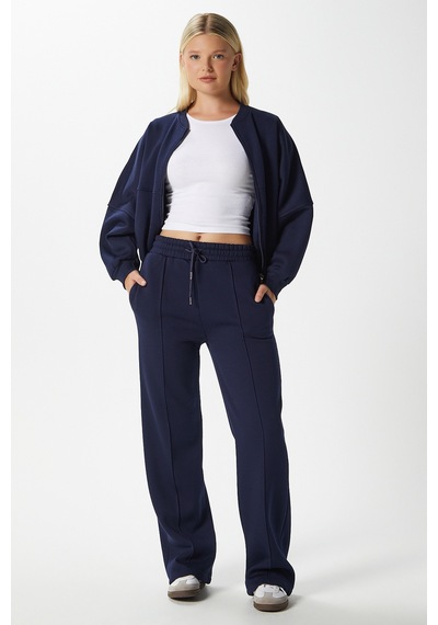 Ritnice Kadın Darcy İçi Polarlı Oversize Kalıp Lacivert Alt Üst Eşofman Takımı Ritnice Kadın Darcy İçi Polarlı Oversize Kalıp Lacivert Alt Üst Eşofman Takımı