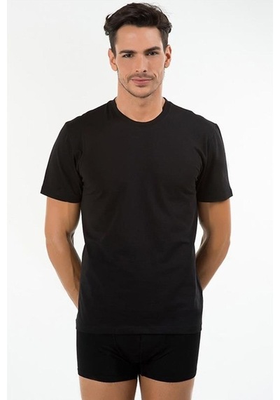 Kom James (2 Li) T-Shirt Kısa Kollu Modal Pamuk Karışımlı Body