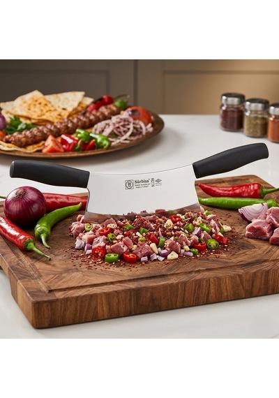 Sürmene Kasap Zırh Bıçağı 33 Cm Et Kıyma Ezme Satırı Kurban Ve Pizza Satır Bıçağı Sürbisa 61706 Siyah