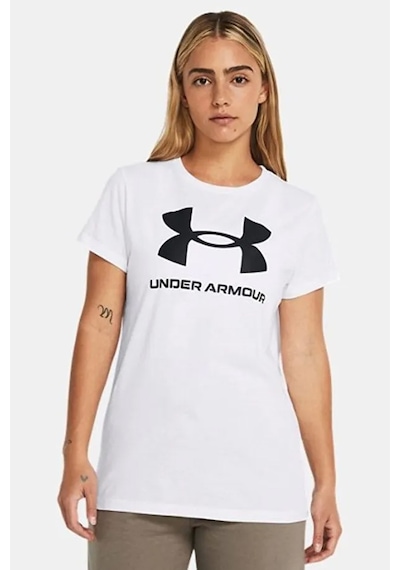 Under Armour Ua Logo Ss Kadın Tişört Beyaz