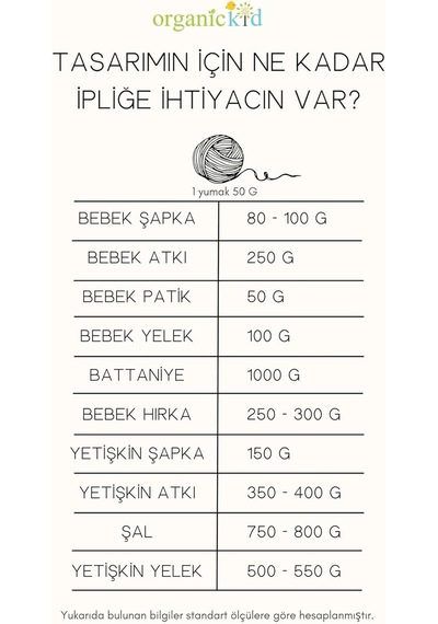 Organickid Organik Pamuk Amigurumi Punch 50 Gr El Örgü Ipi Kırmızı Çok Renkli