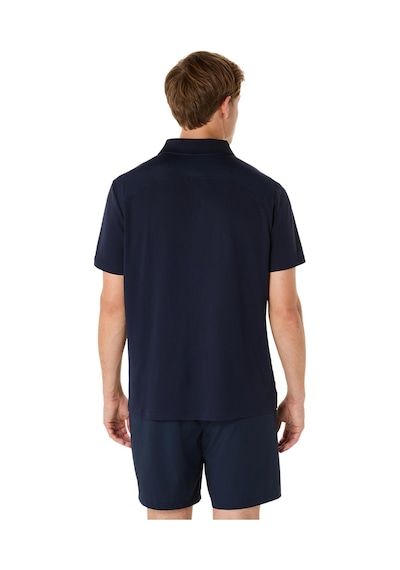 Asics Court Polo Erkek Lacivert Kısa Kollu Tshirt 2041a340-400 Lacıvert
