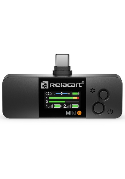Relacart Mi3 Beyaz Çift Kanallı Kablosuz Mikrofon Sistemi