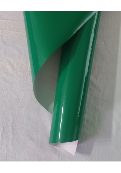 Yeşil Renk Dayanıklı Araç Motor Mobilya Folyosu 126cm X 30 Cm