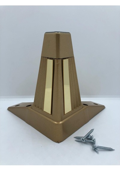 Karakoçaksesuar Söğüt,15Cm Plastik Gold, Koltuk,Baza,Mobilya Ayağı (4 Adet )