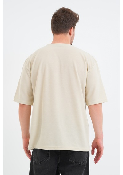 Redline Sway Erkek Oversize Tişört Bej