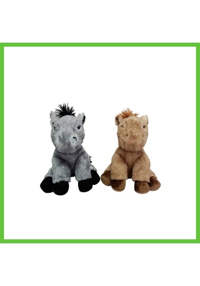 Bezos Pb31558-23 Peluş Oturan At 23 Cm Dmc Çok Renkli