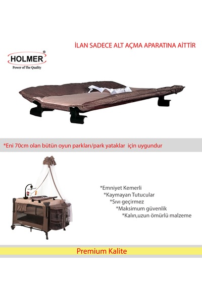 Holmer Alt Açma Aparatı Kahve Park Yatak/oyun Parkları İçin