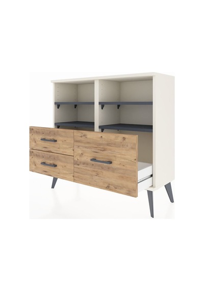 Arges Şifonyer 4 Raflı 3 Çekmeceli 88x30x80 Aytaşı-antrasit/çam Antrasit/çam Arges Şifonyer 4 Raflı 3 Çekmeceli 88x30x80 Aytaşı-antrasit/çam Antrasit/çam