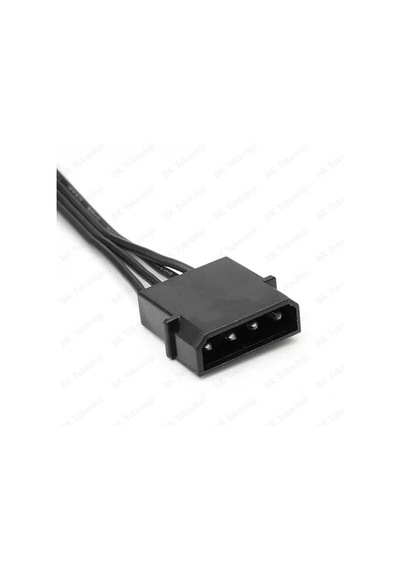 Hdd/Ssd Için 4Pin Ide Molex To 5 X 15Pin Sata Güç Kablosu