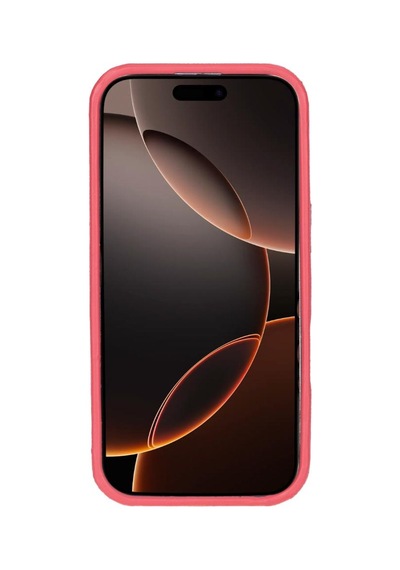 Bloomcase Aeris Electric Fuchsia Apple iPhone Uyumlu 16 Pro Magsafe Hakiki Deri Kılıfı Fuşya