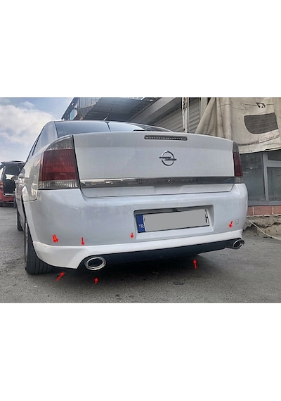 Opel Vectra Uyumlu C Arka Tampon Eki Çift Çıkış Fiberglass Boyasız