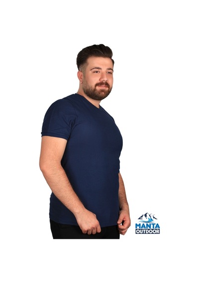 Manta MNT 2387 S. Yaka Erkek T-Shirt Lacivert
