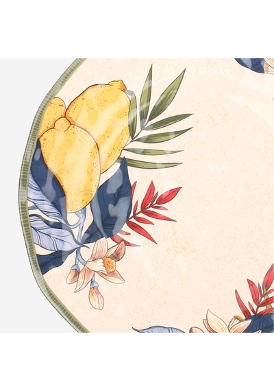 Bej Melamin Yemek Tabağı 27 Cm