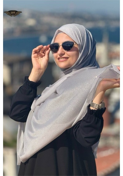 Aldaıyr 10 Simli Şifon Şal Çok Rrenkli26