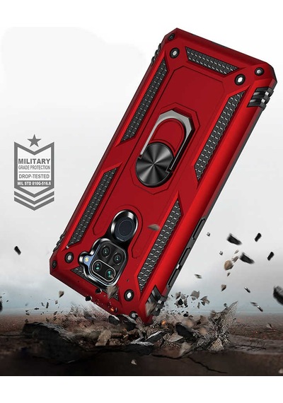 Xiaomi Redmi Note 9 Kılıf Zore Vega Kapak Gold