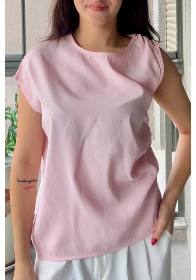 Bb Butik Basic Tasarım Dokuma Modal Kumaş Kolsuz Bluz Rahat Kalıp Modern Kadın Bluz My3535 Pembe Bb Butik Basic Tasarım Dokuma Modal Kumaş Kolsuz Bluz Rahat Kalıp Modern Kadın Bluz My3535 Pembe