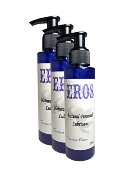 Eros Coconut Flavor Natural Personal Lubricant 125 Ml Hindistancevizi Aromalı 3 Adet