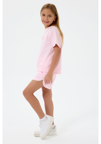 U.s. Polo Assn. Kız Çocuk Pembe Şort Takım Us2528-c-v2 Pembe