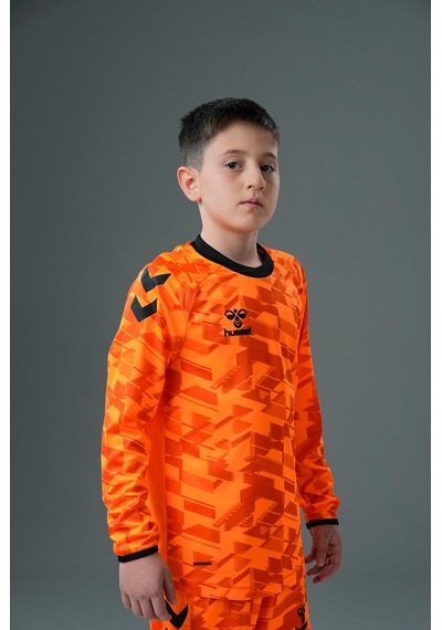 Hummel Line Kaleci Tek Üst Forma Neon Turuncu Çocuk