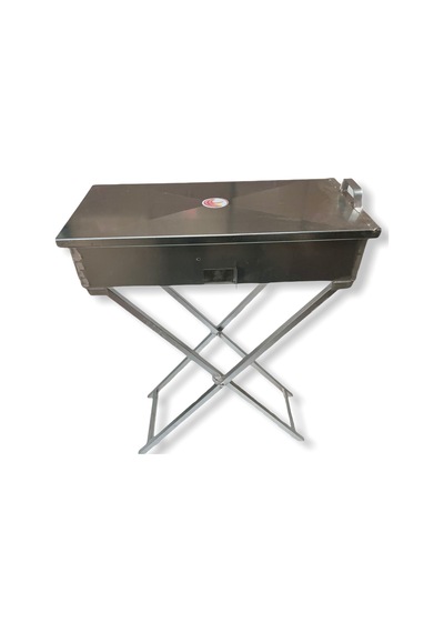 Demir Mangal Katlanır Ayaklı 65 Cm Inox
