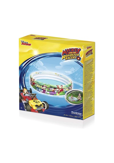 Bestway 91007. 3 Boğum Mickey Mouse Temalı Şişme Çocuk Havuzu Çok Renkli