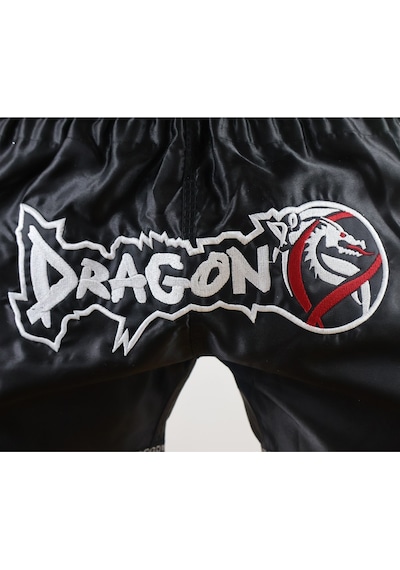 Dragondo Mt3035 Muaythai Şortu Neon Kick Boks Şortu Siyah