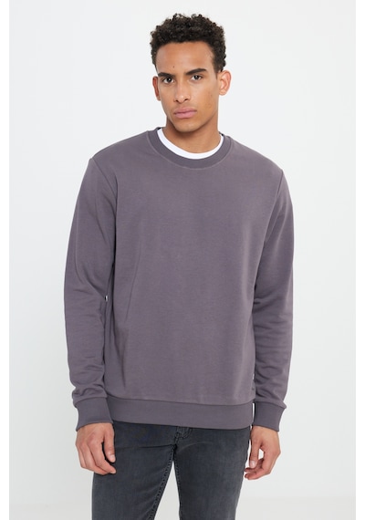 Ac&Co / Altınyıldız Classics Standart Fit Normal Kesim Bisiklet Yaka Erkek Sweatshirt - Koyu Gri