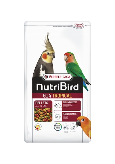 Versele - 697 - Laga Nutrıbırd G14 Tropıcal Paraket Pelet - Csmo-tex - Yem 1kg