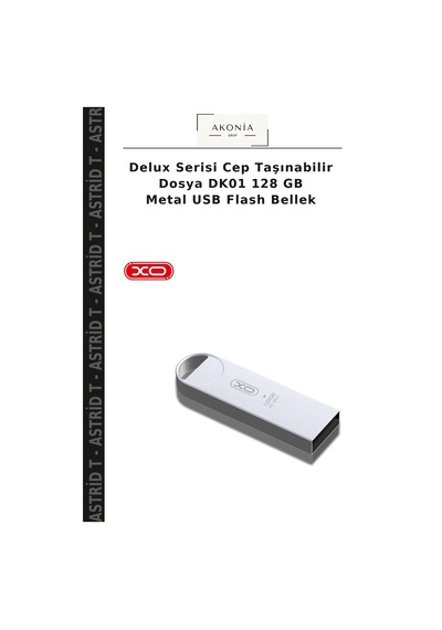 Delux Serisi Cep Taşınabilir Dosya Dk01 128 Gb Metal Usb Flash Bellek