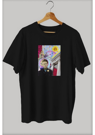 Noıssey -wed Marie Curie Tasarım Baskılı Oversize T-shirt Tişört Sokak Tarzı Siyah Noıssey -wed Marie Curie Tasarım Baskılı Oversize T-shirt Tişört Sokak Tarzı Siyah