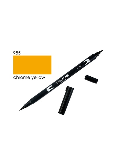 Tombow Grafik Firça Uçlu Kalem Chrome Yellow 985