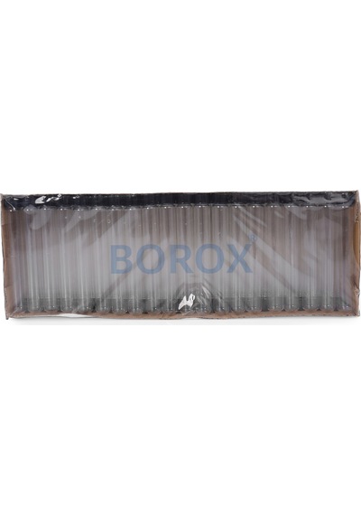 Borox Cam Deney Tüpü Kapaklı Test Tüpü 20 x 150 MM 100 Adet
