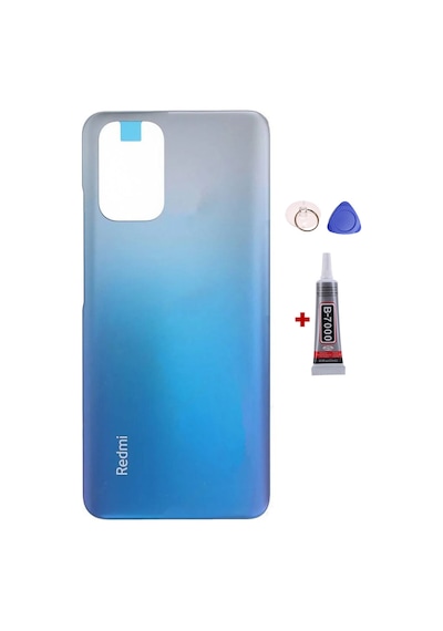 Xiaomi Redmi Note 10s Mavi Arka Kapak Batarya Kapağı Pil Kapağı Yapışkan Ve Sökme Aparatıyla Beraber Full Set Mavi