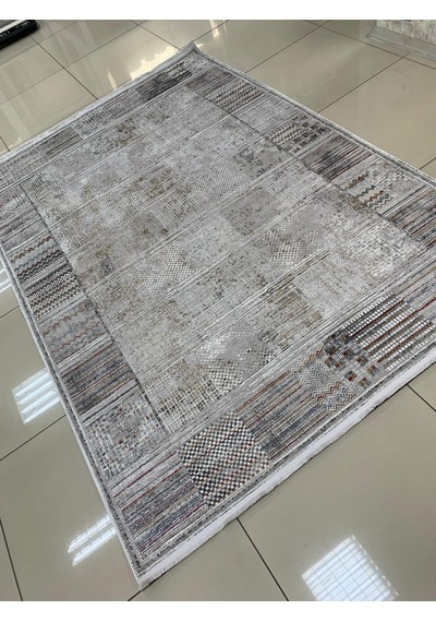 Padişah Halı Evidence 37868 110 Serisi Viskon Akrilik Salon Oturma Yatak Odası Halısı Gri