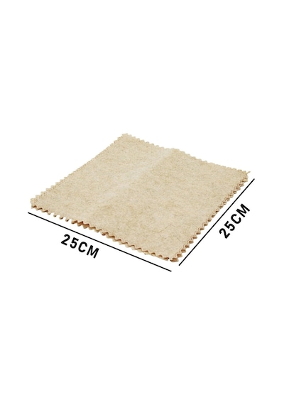 Saf Doğal Temizlik Bezi Seti - 3'lü Paket - Lif Kabak Özlü - 25x25 Cm Krem