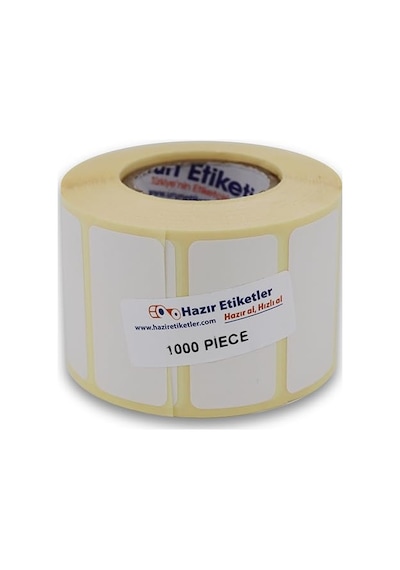 Hazır Etiketler , Hazır Al Hızlı Al Eko Termal Etiket 50mm X 25mm Ruloda 1000 Adet 40mm Kuka Çapında Direk Termal Diğer