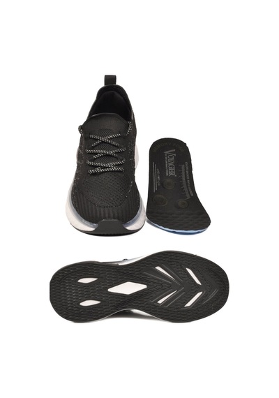 Voyager Beyaz-siyah Geniş Kalıp Anorak Hafızalı Rahat Tabanlı Kadın Yürüyüş Ve Spor Ayakkabı Sneaker B264